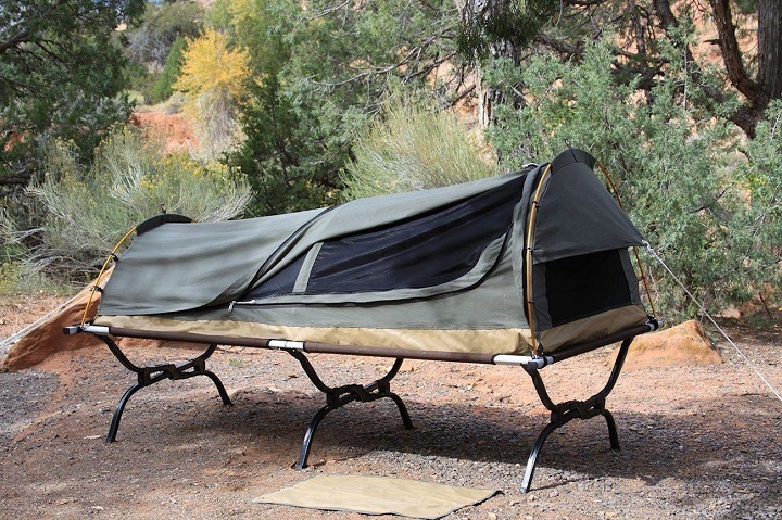 camping swag man