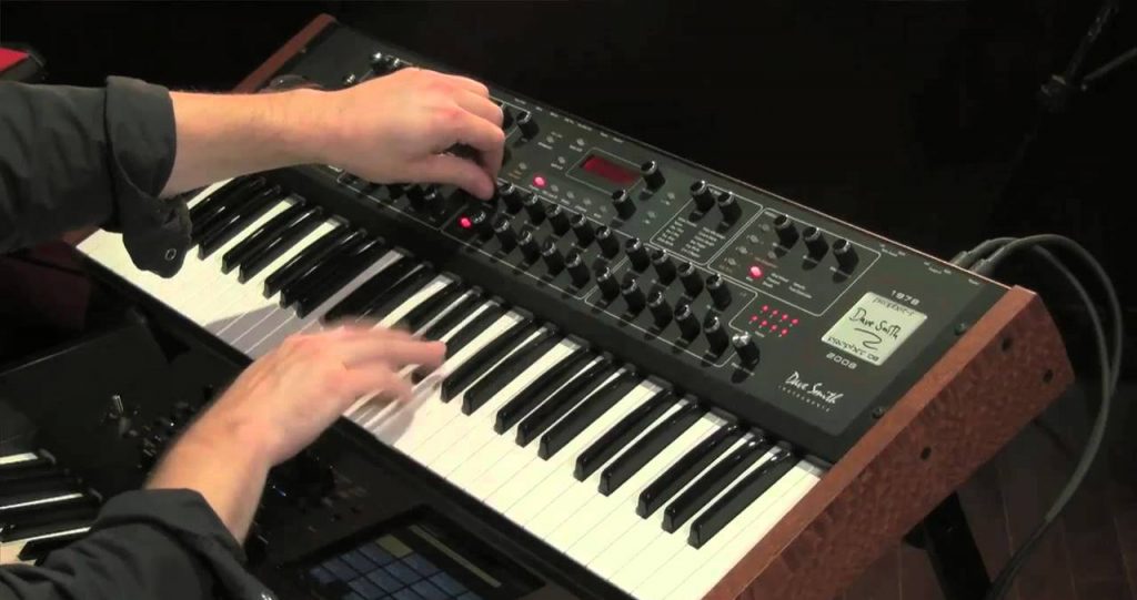 playing synthesizers