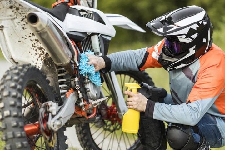 a person putting custom mx graphics