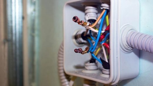 Welded the ends of the wires in the junction box