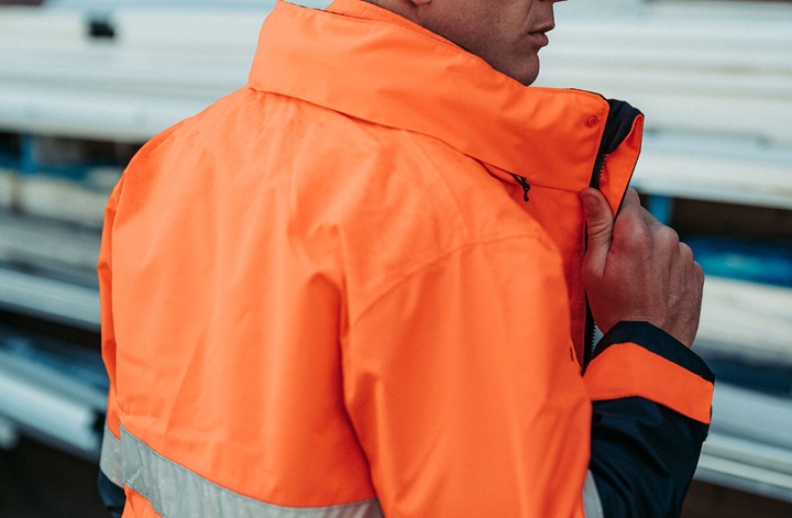 close up of a quality work jacket