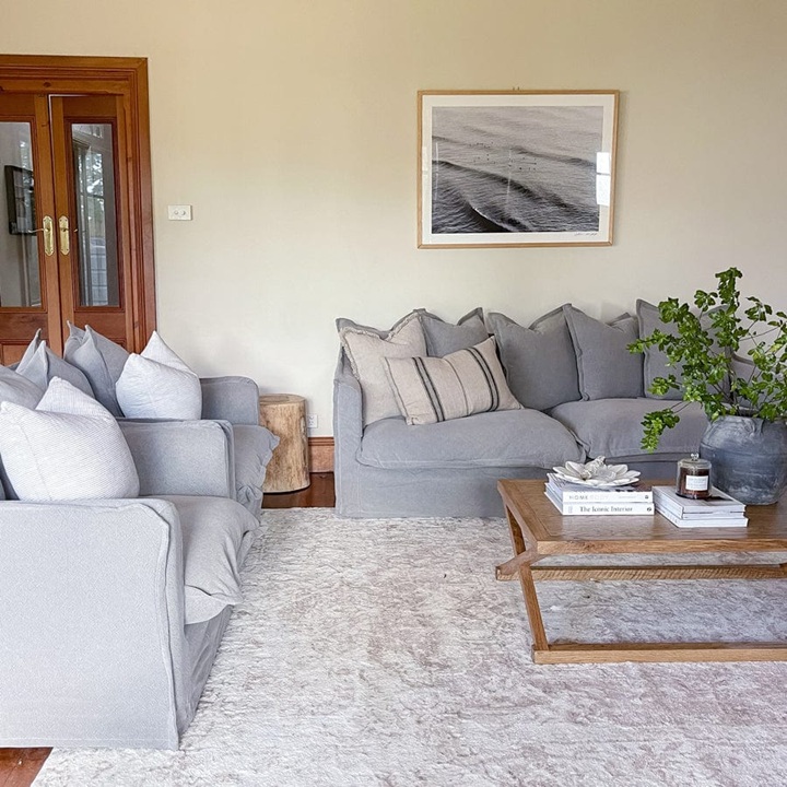 The Cloud 3 Seater Sofa with Cloudy Grey Slipcover